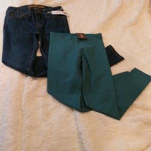 Lot of 2 leggings, Girls Size 7, NWT